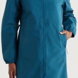 Women's North Face Daybreak Rain Parka, XL, Midnight Petrol - New without tags